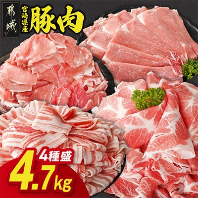 宮崎県産豚肉 満喫セット 4.7kg(都城市)