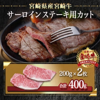 宮崎牛サーロインステーキ(約200g×2枚)