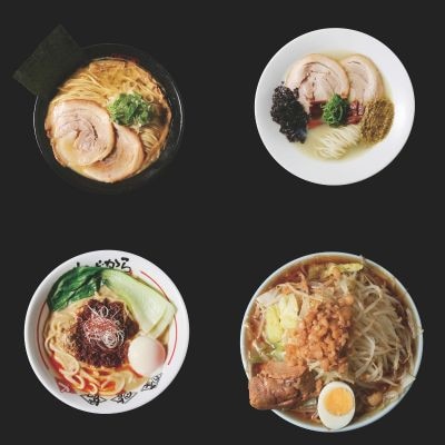 有名ラーメン店 食べ比べセット 4食(富士丸/ちばから/むかん/濃麺海月)