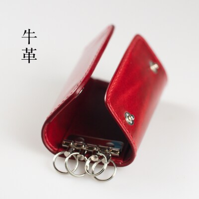 革工房「Sage-Leather」の牛革キーケース(赤系) | ふるさと納税のお礼品