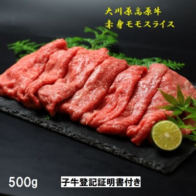 大川原高原牛赤身モモスライス 500g | ふるさと納税のお礼品