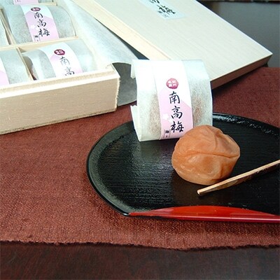 はちみつ梅干し贈答用木箱入り6粒個包装【2箱】大玉4L紀州南高梅 紀伊国屋文左衛門本舗(高野町)