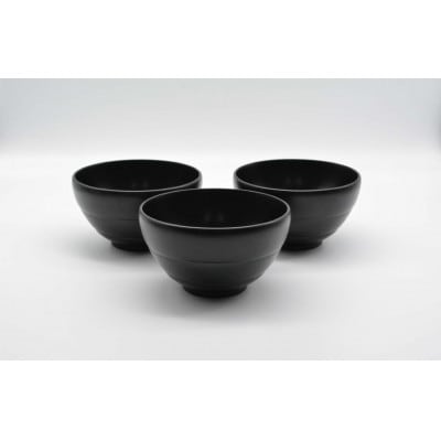 汁椀　墨　3個入り　S-4120