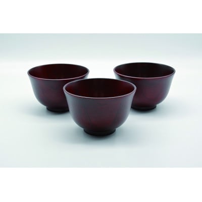 かぐや椀　赤　3個入り