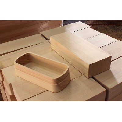 紀州桧弁当箱　type 2 漆塗