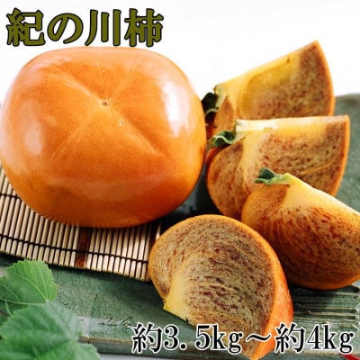 【希少】紀の川柿(たねなし)約3.5～4kg・秀品(高野町)