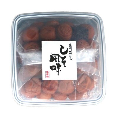 紀州南高梅　しそ風味梅干　1.2kg　ご家庭用