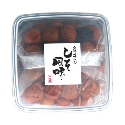 紀州南高梅　しそ風味梅干　500g　ご家庭用