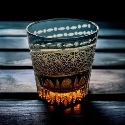 切子漆技　オールドグリーン