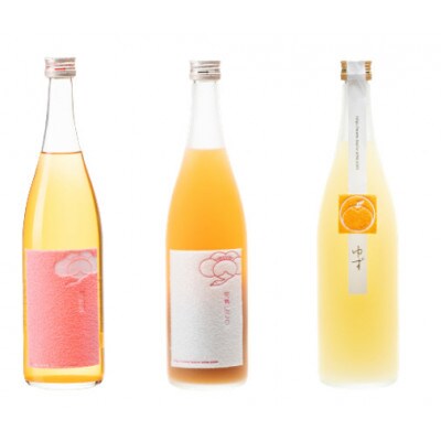 鶴梅　完熟・完熟にごり・柚子　720ml　3本セット