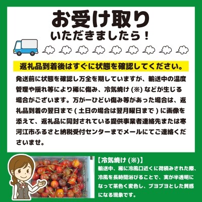 さくらんぼ 「紅秀峰」 500g 秀品 L〜2L 2022年産 山形からお届け! 010-A03