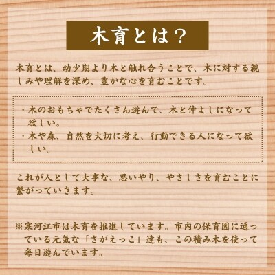 【西山杉】積み木セット 300ピース(収納木箱付き) 080-H03