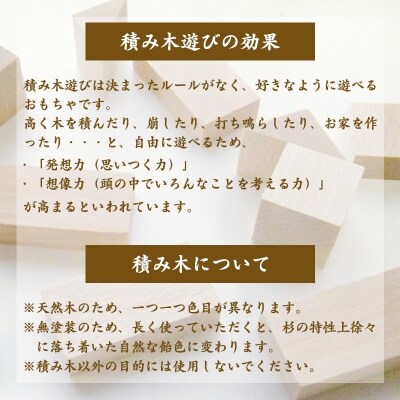【西山杉】積み木セット 300ピース(収納木箱付き) 080-H03