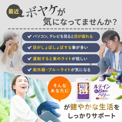 《機能性表示食品》認知機能も維持できる ルテイン&6種のベリー 1袋
