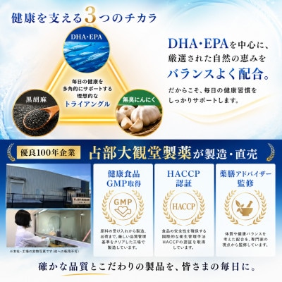 DHA・EPAプラス黒胡麻にんにく 2袋セット