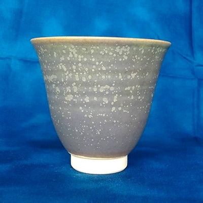 清水筑山作「高取焼 緑釉湯呑(化粧箱入り)」