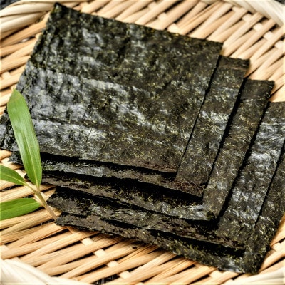 有明海苔 旨味引き出す甘味焙焼 風味豊かな初摘み「焼き海苔」(半切り100枚)