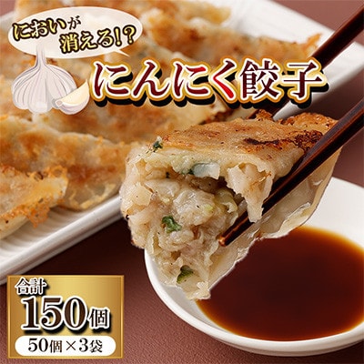 においが消える!?にんにく餃子 50個×3袋