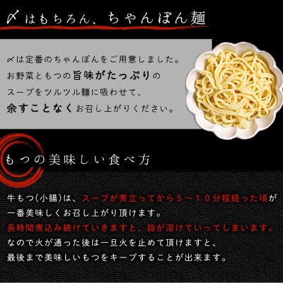 もつ鍋セット 8人前(もつ800g) 濃縮醤油スープ(直方市)