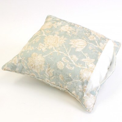 華やぐジャカード織ターコイズ撥水加工クッションカバー45x45cm