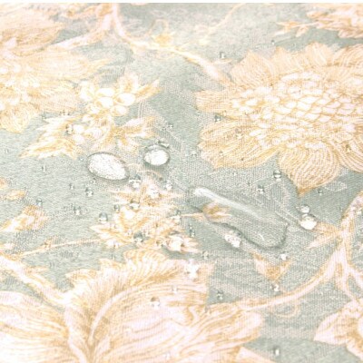 華やぐジャカード織ターコイズ撥水加工クッションカバー45x45cm