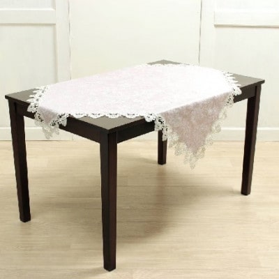 華やぐジャカード織アメジスト撥水加工テーブルクロス正方形110x110cm