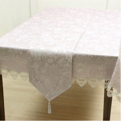 華やぐジャカード織アメジスト撥水加工テーブルランナー30x230cm