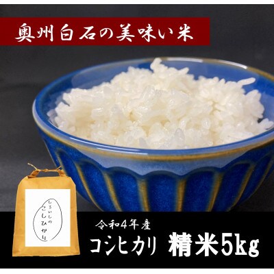 令和4年産　コシヒカリ　精米　5kg　