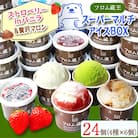 フロム蔵王Hybrid アイスクリーム 4種類 計24個 新作ストロベリーinバニラと贅沢マロン入り