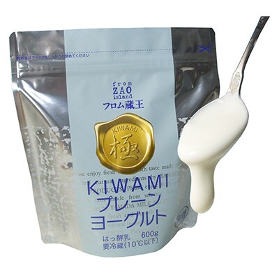 【毎月定期便】フロム蔵王　極プレーンヨーグルトセット(砂糖不使用×6個)全3回