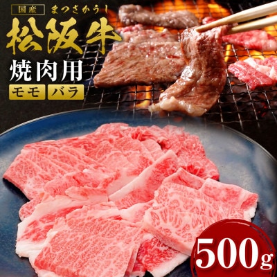松阪牛焼肉(モモ・バラ)計500g(SS-07)