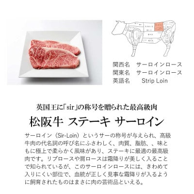 松阪牛サーロインステーキ 600g(200g×3枚)