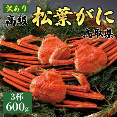 【2025年12月～2026年1月発送】訳あり 松葉がに(茹)600g3杯 N84_Y