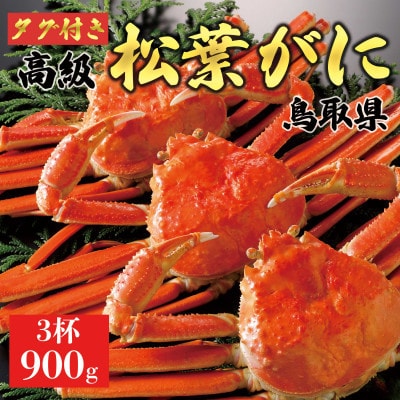 【2027年1月末以降発送】特撰 松葉がに(茹)【タグ付き】900g3杯 N108_Y