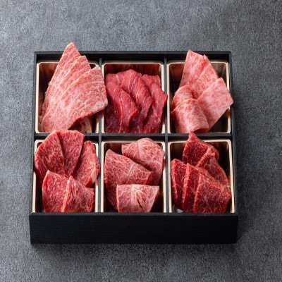 鳥取和牛6つの部位の焼肉盛り合わせ400g 1246