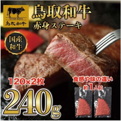 鳥取和牛 赤身ステーキ 240g(120g×2枚) KT010-001