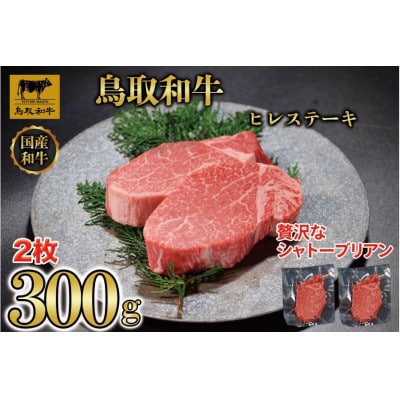 鳥取和牛 ヒレステーキ 2枚 計約300g KT030-002