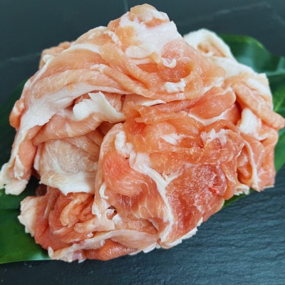 【冷凍2種計4kg】阿波の金時豚詰合せ(切り落とし+ミンチ)　約500g真空パック/袋