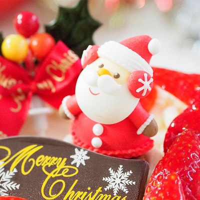 クリスマススクエア型イチゴ生クリーム 4号