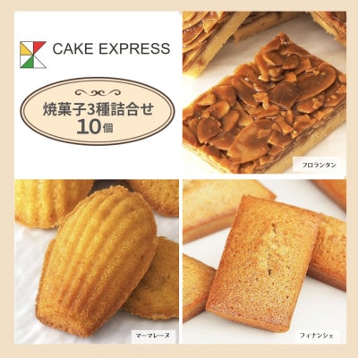 【10個】てん菜糖焼き菓子3種詰め合わせ　自然な甘みと香ばしさが広がるスイーツセット