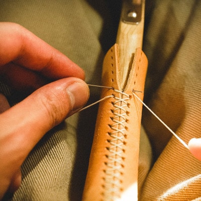 【お申込み受付後生産】燕三条　村の鍛冶用ペグハンマーカバー:キャメル