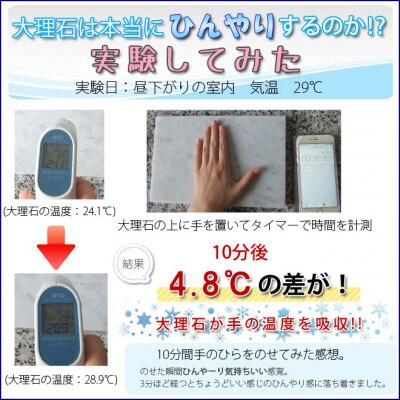 大理石ペットひんやりボード 40×40センチ ピンク系大理石 2枚セット
