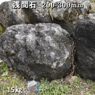 庭石  浅間石(200～300mm) 1袋(約15kg)ロックガーデン
