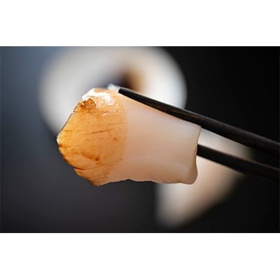 泳ぐホタテの貝柱4個　桐箱入