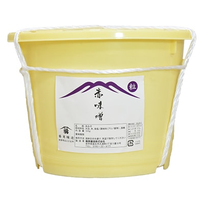 藤勇醸造　樽入り赤味噌(粒)5kg