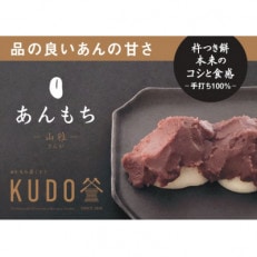 老舗こだわりの「杵つき・手返し餅」 あんもち(こしあん)180g&times;4パック(ギフトバック入)