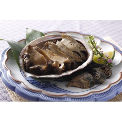 高島粒ウニと天然黒あわびのクエだし柔らか煮(大)