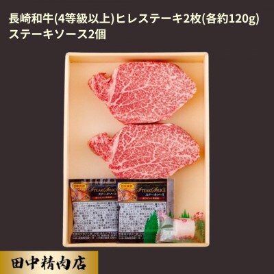 【毎月定期便】長崎和牛ヒレステーキ(2枚)全12回