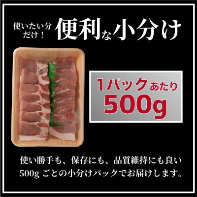 長崎県産豚 ロース焼肉用 計約1kg(500g×2P)