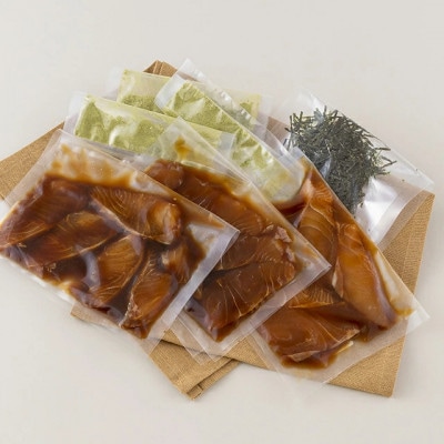 九十九島海鮮あご出汁茶漬け(世知原茶)3種(計3食入)